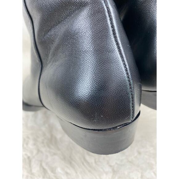 Frame Le Maddox Women's 38 EU 7.5 US Black Leather Square Toe Ankle Booties - Picture 8 of 13